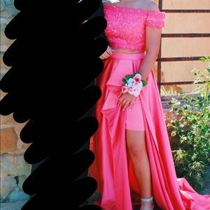 pink prom dress